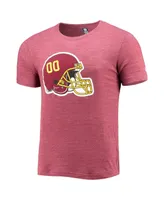 Men's New Era Burgundy Washington Football Team Alternative Logo Tri-Blend T-shirt