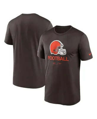 Men's Nike Brown Cleveland Browns Infographic Performance T-shirt