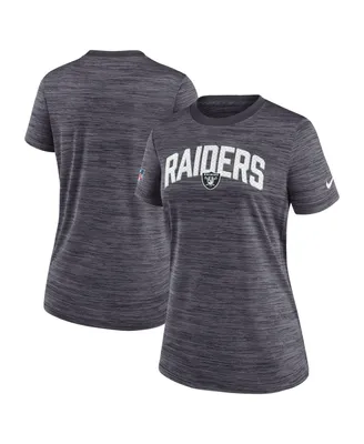 Women's Nike Black Las Vegas Raiders Sideline Velocity Lockup Performance T-shirt