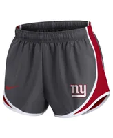 Women's Nike Charcoal New York Giants Logo Performance Tempo Shorts