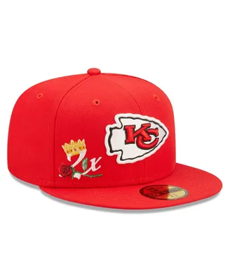 Men's New Era Red Kansas City Chiefs Crown 2x Super Bowl Champions 59FIFTY Fitted Hat