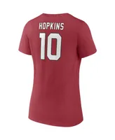 Women's Fanatics DeAndre Hopkins Cardinal Arizona Cardinals Player Icon Name and Number V-Neck T-shirt