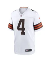 Men's Nike Deshaun Watson White Cleveland Browns Game Jersey