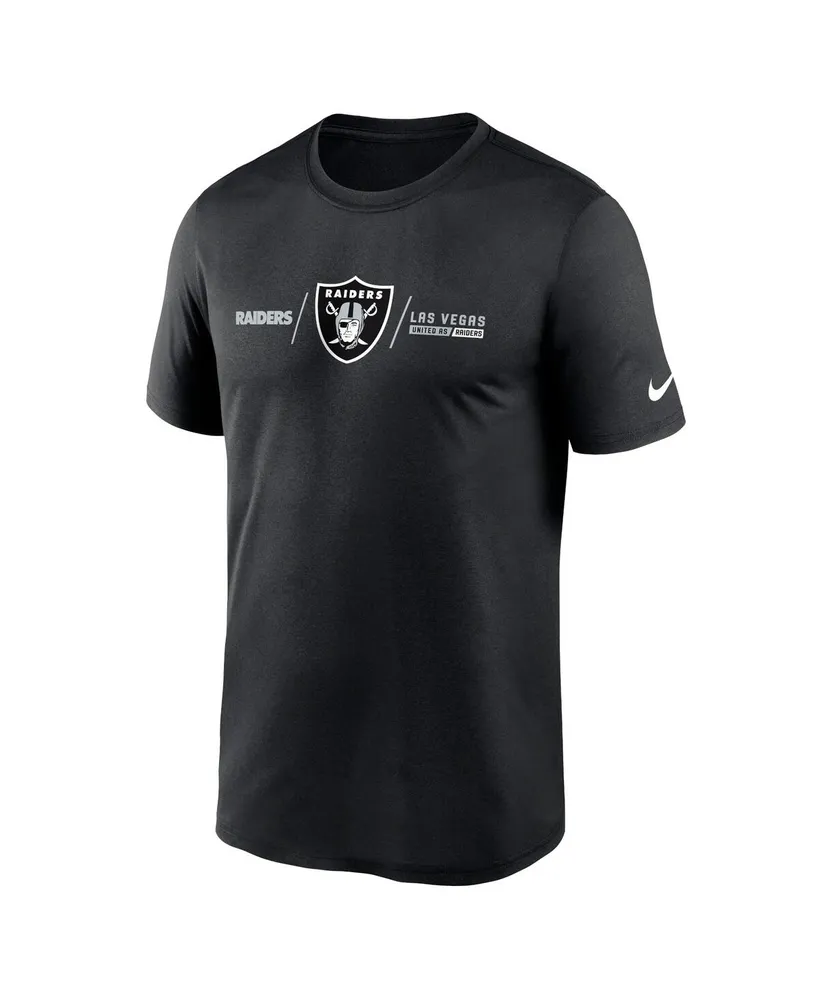 Men's Nike Black Las Vegas Raiders Horizontal Lockup Legend T-shirt