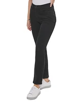 Calvin Klein Jeans Petite High-Rise Slim Straight-Leg Whisper-Soft Jeans