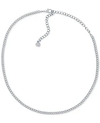 Diamond Choker Necklace (4 ct. t.w.) in 14k White Gold, 11-1/2 + 4" extender