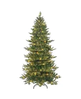 Puleo 6.5FT Pre-Lit Slim Royal Majestic Douglas Fir Downswept Tree