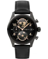 Montblanc Men's Summit 3 Black Leather Strap Smart Watch 42mm