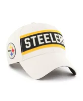 Men's '47 Cream Pittsburgh Steelers Crossroad Mvp Adjustable Hat