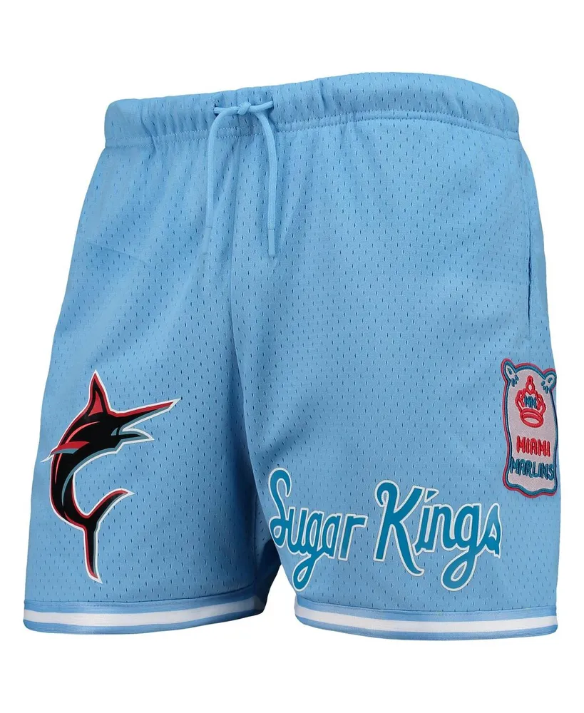 Men's Light Blue Miami Marlins City Edition Mesh Shorts