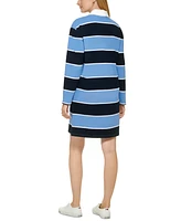 Tommy Hilfiger Women's Rugby Collared Dress - Preppy Stripes