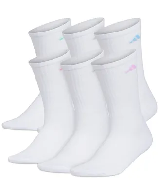 Adidas Women's 6-Pk. Athletic Cushioned Crew Socks