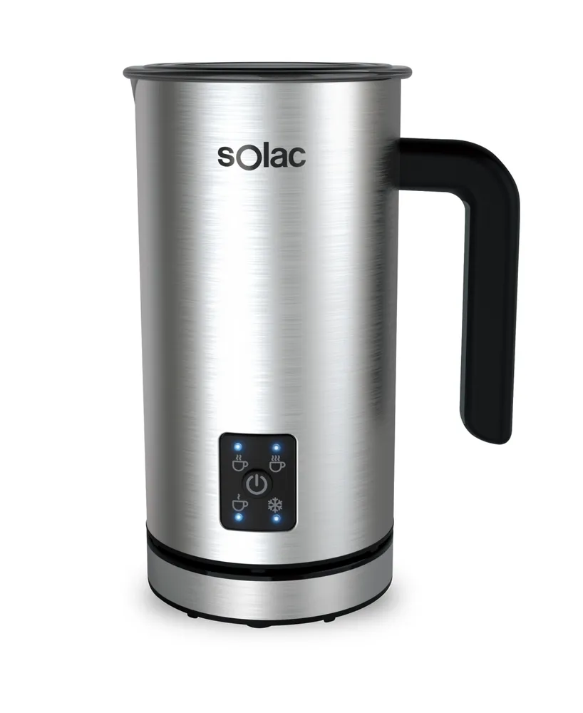 Solac Pro Foam Stainless Steel Milk Frother & Hot Chocolate Mixer - Brushed  Stainless