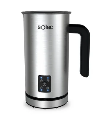 Solac Pro Foam Stainless Steel Milk Frother & Hot Chocolate Mixer - Brushed Stainless