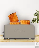 Solac My Toast Duplo Legend Stainless Steel 4-Slice Long Slot Toaster - Dark Brushed Stainless