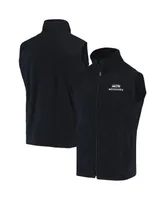 Men's College Navy Seattle Seahawks Houston Fleece Full-Zip Vest