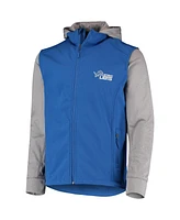 Men's Dunbrooke Blue and Gray Detroit Lions Alpha Full-Zip Jacket