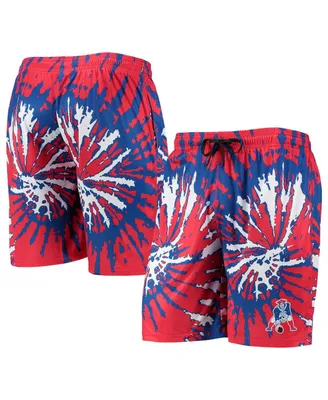Men's Foco Red New England Patriots Retro Static Mesh Lounge Shorts