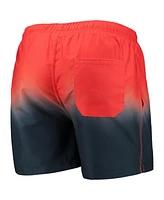Men's Foco Orange, Navy Chicago Bears Dip-Dye Swim Shorts