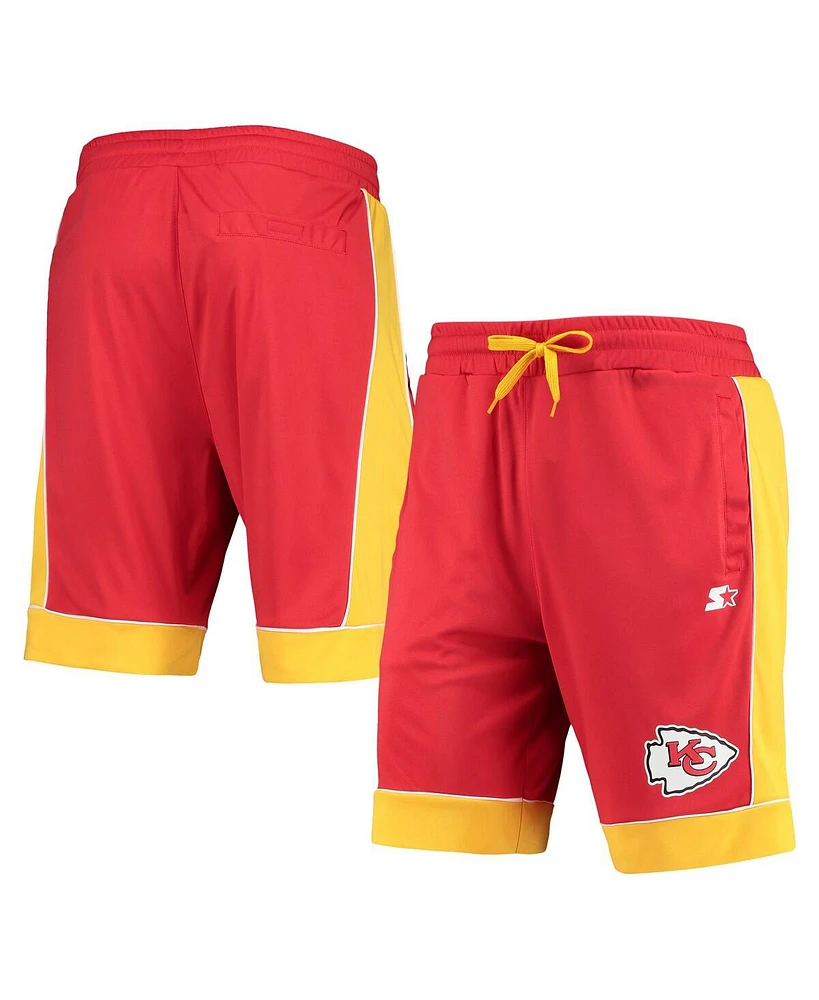 Men's Starter Red, Gold Kansas City Chiefs Fan Favorite Fashion Shorts
