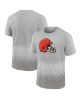 Men's Fanatics Heathered Gray, Gray Cleveland Browns Team Ombre T-shirt
