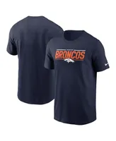 Men's Nike Navy Denver Broncos Muscle T-shirt