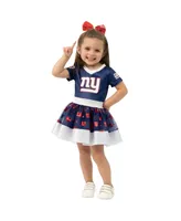 Toddler Girls Royal New York Giants Tutu Tailgate Game Day V-Neck Costume