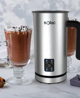 Solac Pro Foam Stainless Steel Milk Frother & Hot Chocolate Mixer - Brushed Stainless