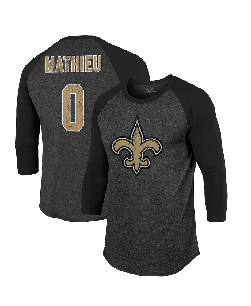 Men's Homage Jarvis Landry & Tyrann Mathieu Heather Gray New Orleans Saints NFL Jam Tri-Blend T-Shirt Size: Medium