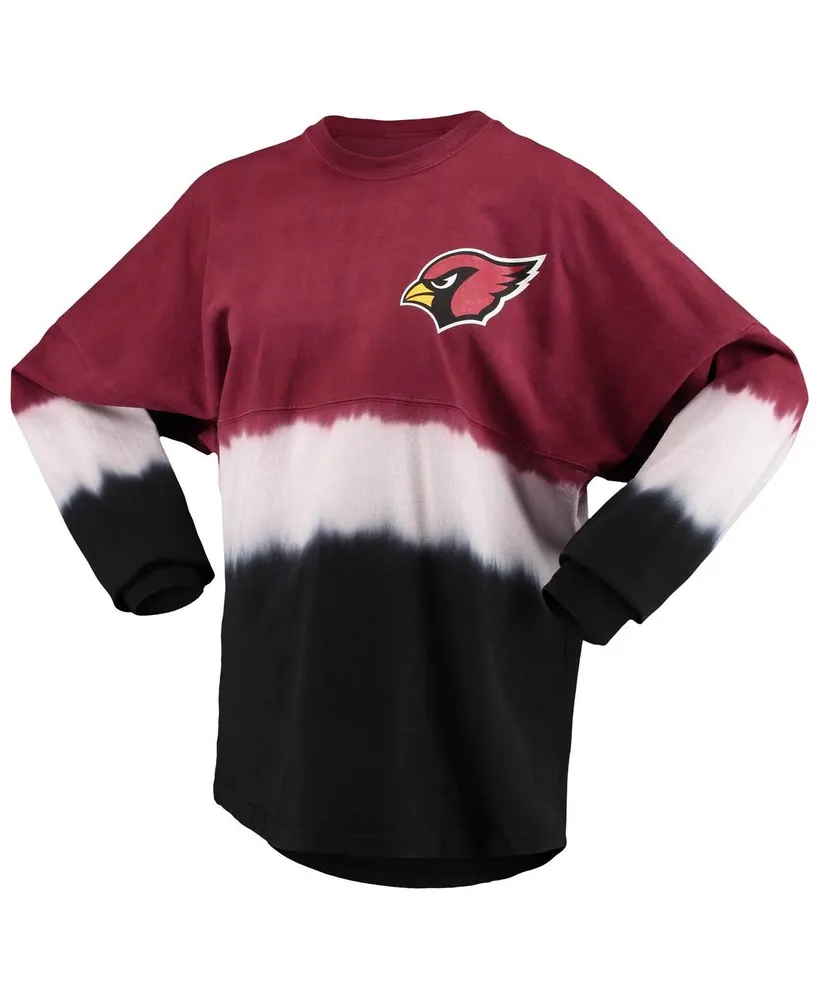 Women's Fanatics Cardinal, White Arizona Cardinals Ombre Long Sleeve T-shirt