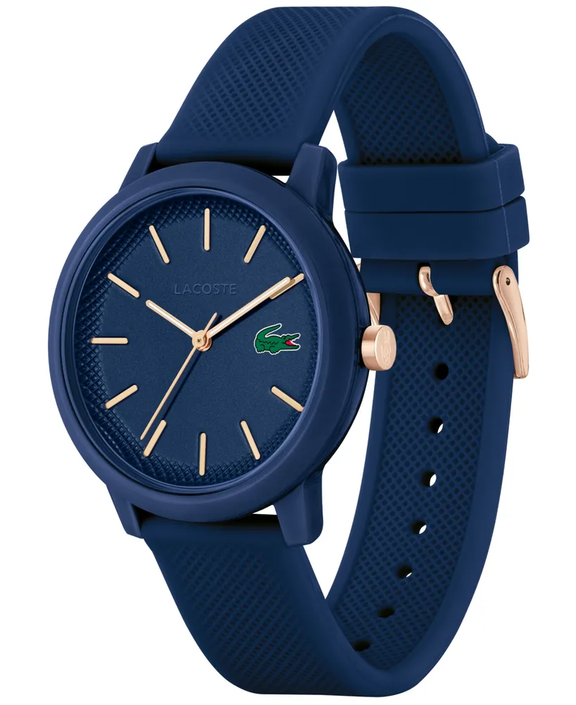 Lacoste Men's L.12.12 Navy Silicone Strap Watch 42mm
