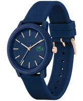 Lacoste Men's L.12.12 Navy Silicone Strap Watch 42mm