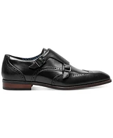 Stacy Adams Men's Karson Wingtip Double-Monk Strap Dress Shoe