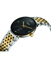 Rado Women's Swiss Florence Classic Diamond Accent Two Tone Stainless Steel Bracelet Watch 30mm