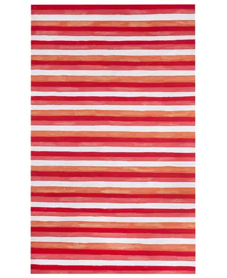 Liora Manne' Visions Ii Painted Stripes 8' x 10' Outdoor Area Rug