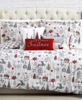 Holly Jolly Lane Reversable 6 Piece Comforter Set