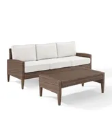 Capella Outdoor Wicker 2 Piece Sofa Set