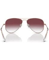 Ray-Ban Jr Kids Sunglasses, Gradient Aviator RJ9506 (ages 7-10) - Rose Gold