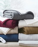 Serta Electric Reversible Fleece to Sherpa Throw