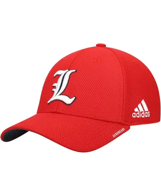 Men's adidas Red Louisville Cardinals 2021 Sideline Coaches Aeroready Flex Hat