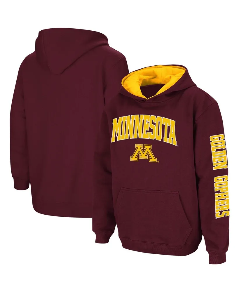 Big Boys Colosseum Maroon Minnesota Golden Gophers 2-Hit Team Pullover Hoodie