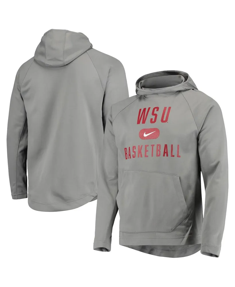 Men's Nike Charcoal Washington State Cougars Spotlight Performance Raglan Pullover Hoodie