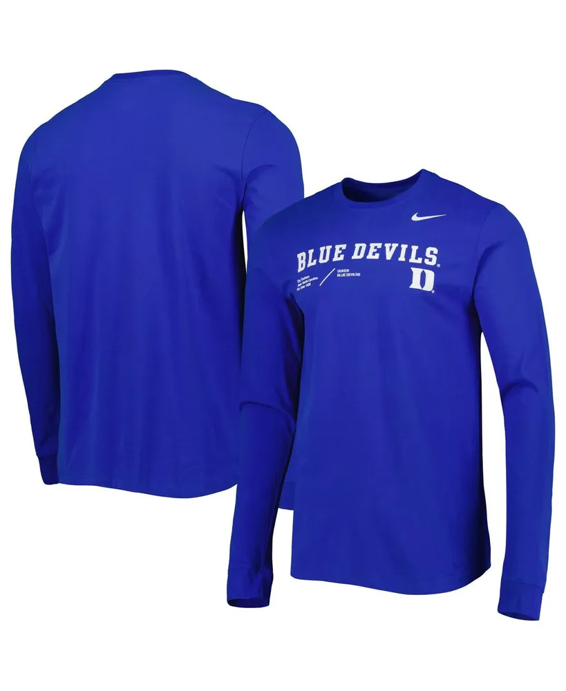 Nike Men's Nike Royal Duke Blue Devils Team Practice Performance Long  Sleeve T-shirt