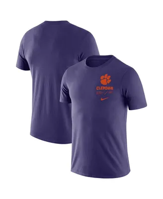 Men's Nike Purple Clemson Tigers Team Practice Performance T-shirt