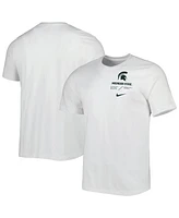 Men's Nike White Michigan State Spartans Team Practice Performance T-shirt