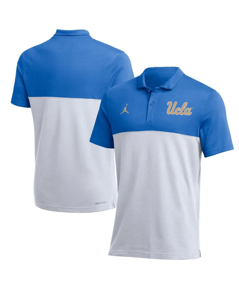 Men's Jordan Light Blue, White Ucla Bruins Coaches Performance Polo Shirt