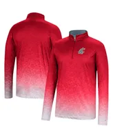 Men's Colosseum Crimson Washington State Cougars Walter Quarter-Zip Windshirt