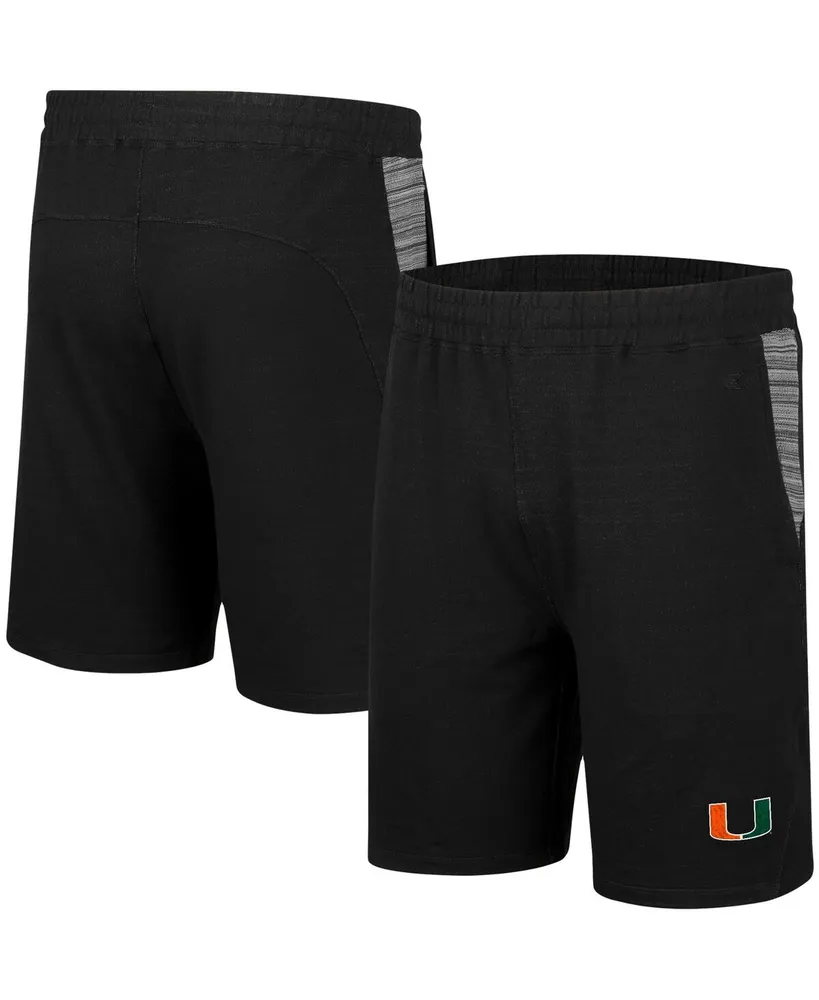 Men's Colosseum Black Miami Hurricanes Wild Party Shorts