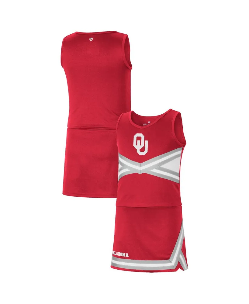 Big Girls Colosseum Crimson Oklahoma Sooners Carousel Cheerleader Set