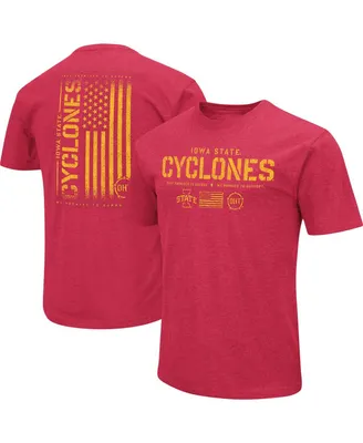 Men's Colosseum Cardinal Iowa State Cyclones Oht Military-Inspired Appreciation Flag 2.0 T-shirt